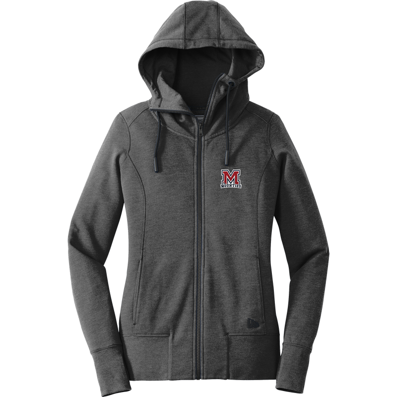 Jr. Mounties New Era Ladies Tri-Blend Fleece Full-Zip Hoodie