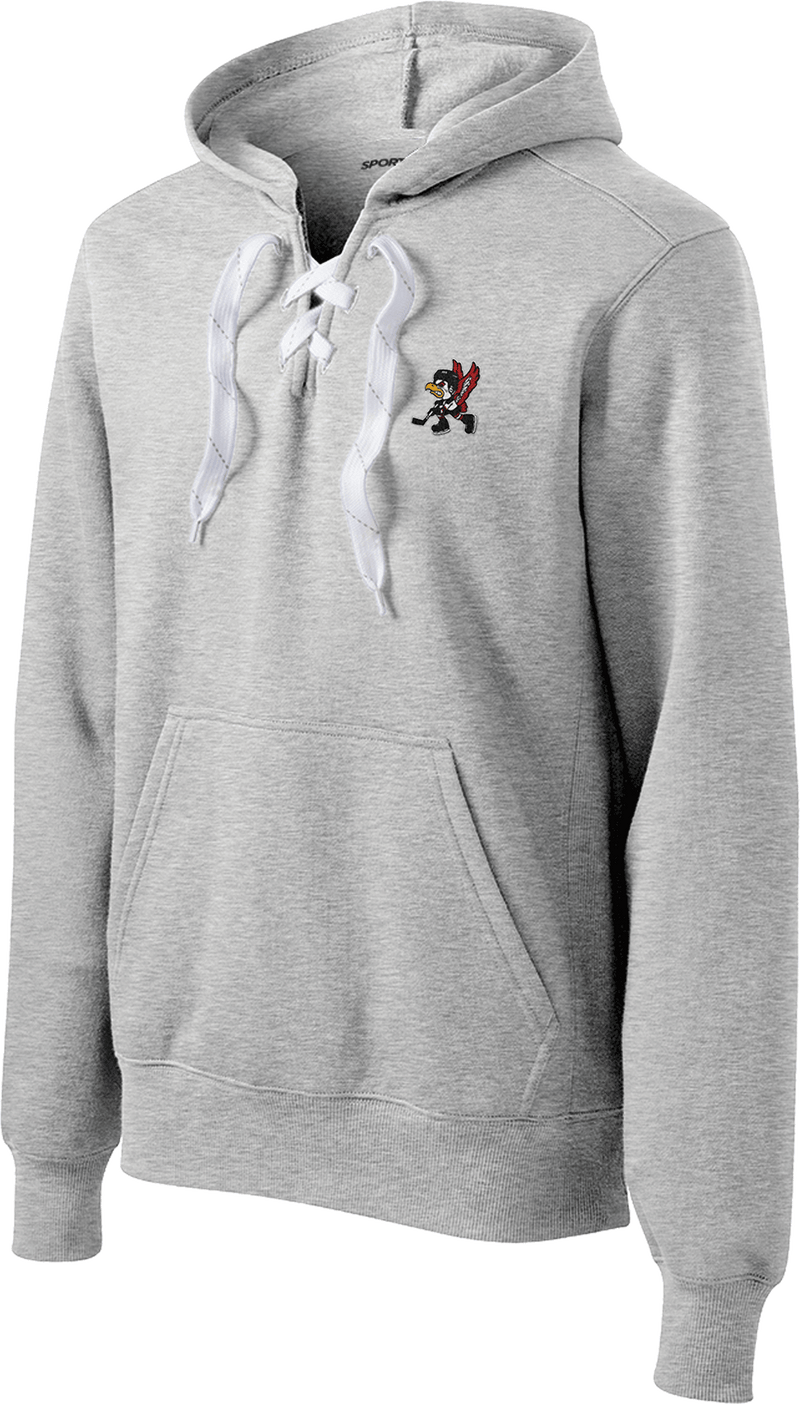 Benet Hockey Lace Up Pullover Hooded Sweatshirt