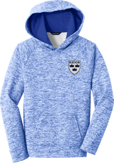 North Jersey Kings Youth PosiCharge Electric Heather Fleece Hooded Pullover